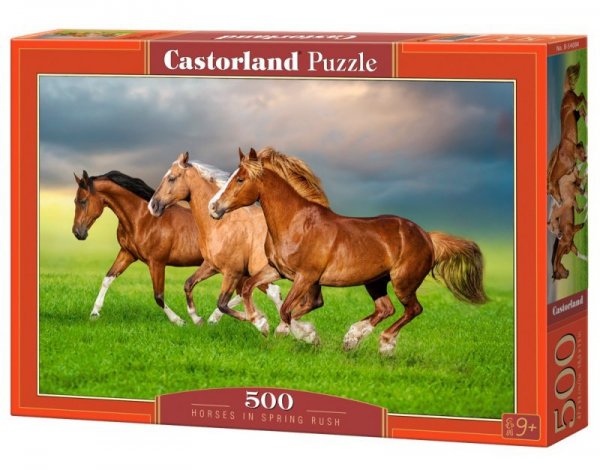 Castor Puzzle 500 elementów Konie biegnące wiosną