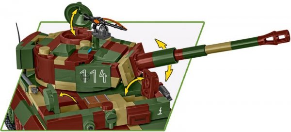 Cobi Klocki Klocki Pz.Kpfw. VI Tiger Ausf. E 870 klocków