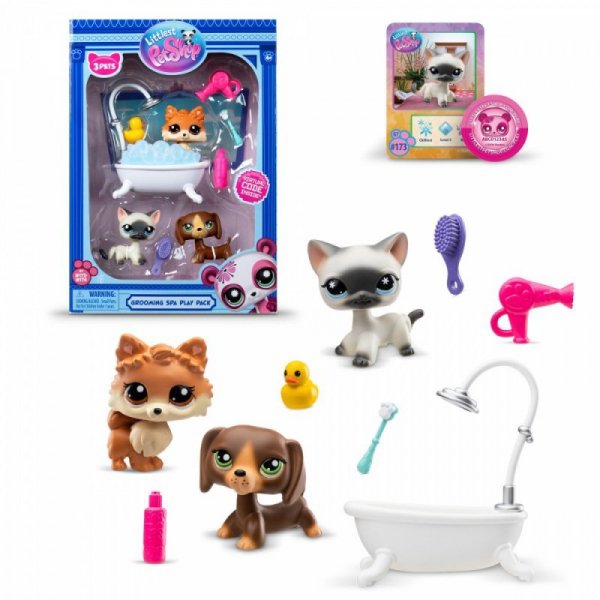 Tm Toys Zestaw Littlest Pet Shop G7 S3 SPA z 3 figurkami