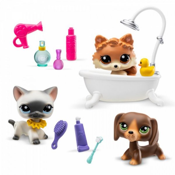 Tm Toys Zestaw Littlest Pet Shop G7 S3 SPA z 3 figurkami
