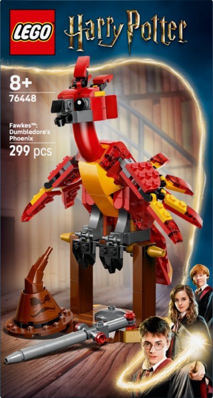 LEGO Klocki Harry Potter 76448 Fawkes: feniks Dumbledore&#039;a