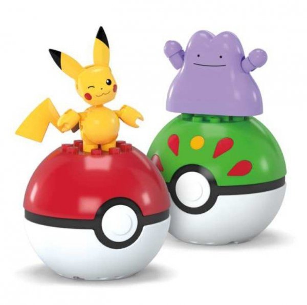 Mega Bloks Klocki MEGA Pokemon Pokeball Pikachu i Ditto 42 elementy