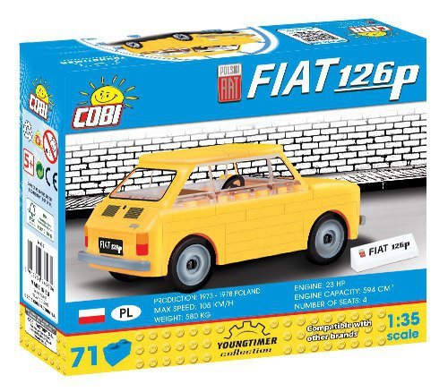 COBI 24530 Youngtimer Polski Fiat 126P 71 klocków