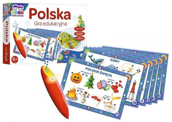 PROMO Polska Gra edukacyjna Mały Odkrywca i magiczny Ołówek 02114 Trefl p6
