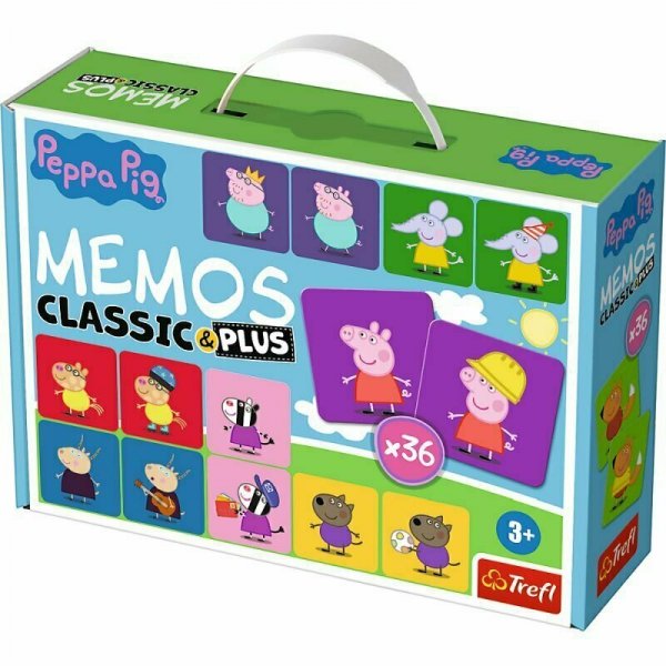 PROMO Gra edukacyjna dla dzieci Memos Classic & plus Świnka Peppa 02270