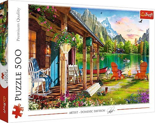 Puzzle 500el Domek w górach 37408 Trefl p8