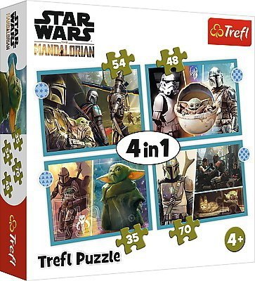 PROMO Puzzle 4w1 35,48,54,70el Mandalorian. Star Wars 34397 Trefl p8