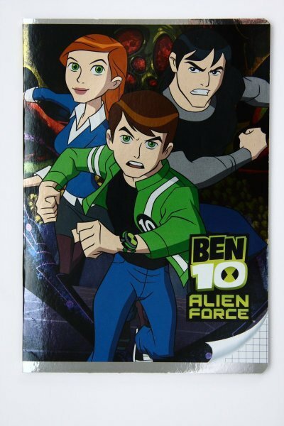 Zeszyt A5/32k kratka Ben10 Alien Force metal.p5 BENIAMIN, cena za 1szt.