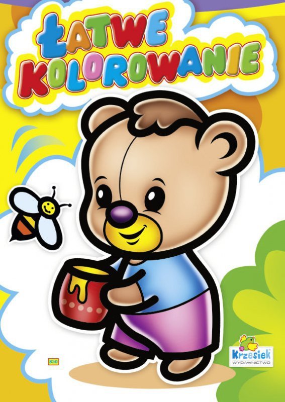 Książeczka do kolorowania Łatwe kolorowanie p20. KRZESIEK, mix cena za 1 sztukę