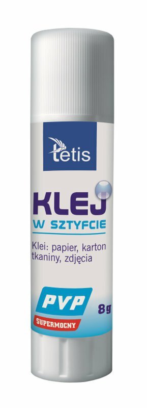 Klej w sztyfcie 8g PVP bezb. p30 TETIS cena za 1szt
