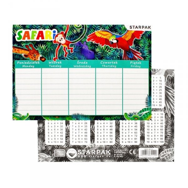 Plan lekcji Safari STARPAK
