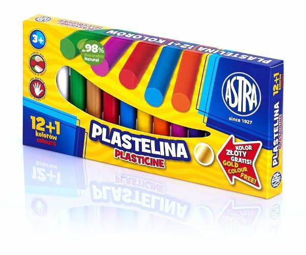 Plastelina 12+1kol. gratis ASTRA