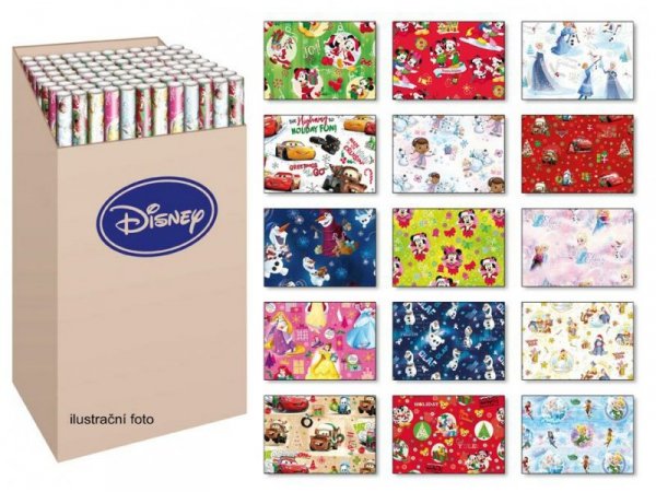 Papier do pakowania ozdobny M LUX Disney 2x 100x70cm MIX p96 cena za 1szt