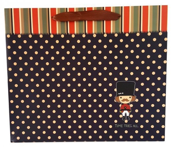 Torebka ozdobna prezentowa 4wz 4001B 31x26x12cm p12, mix cena za 1 szt
