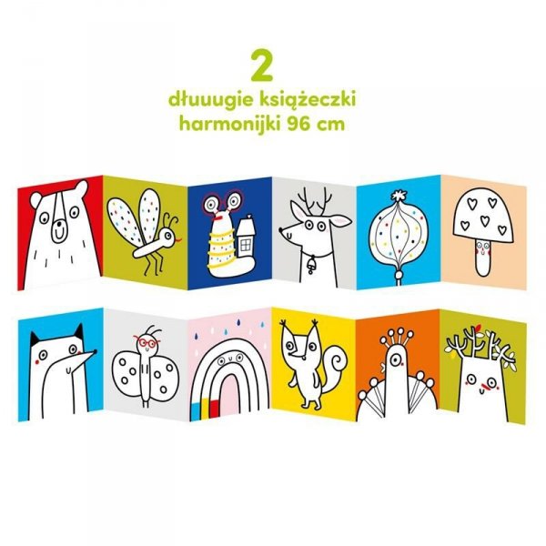 CzuCzu Dłuuugie rysowanki Las Koloruję 2+