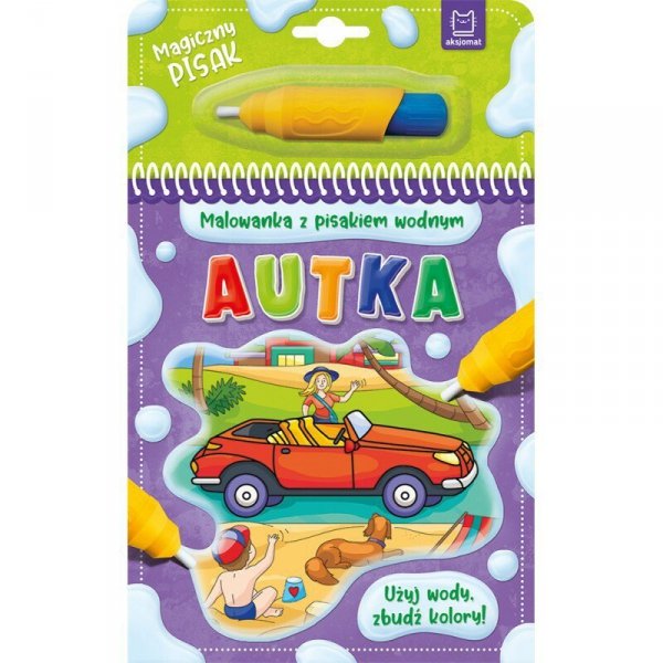 Malowanka z pisakiem wodnym. Autka. AKSJOMAT