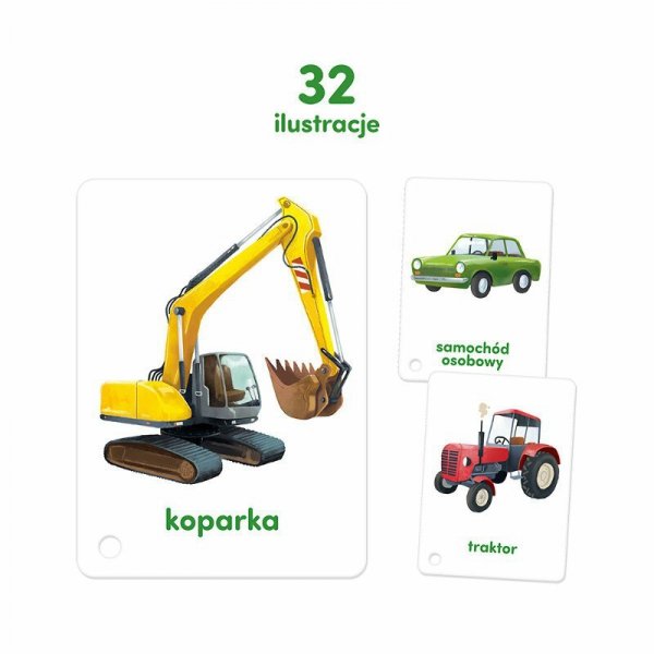 CzuCzu Karty obrazkowe na sznurku Pojazdy