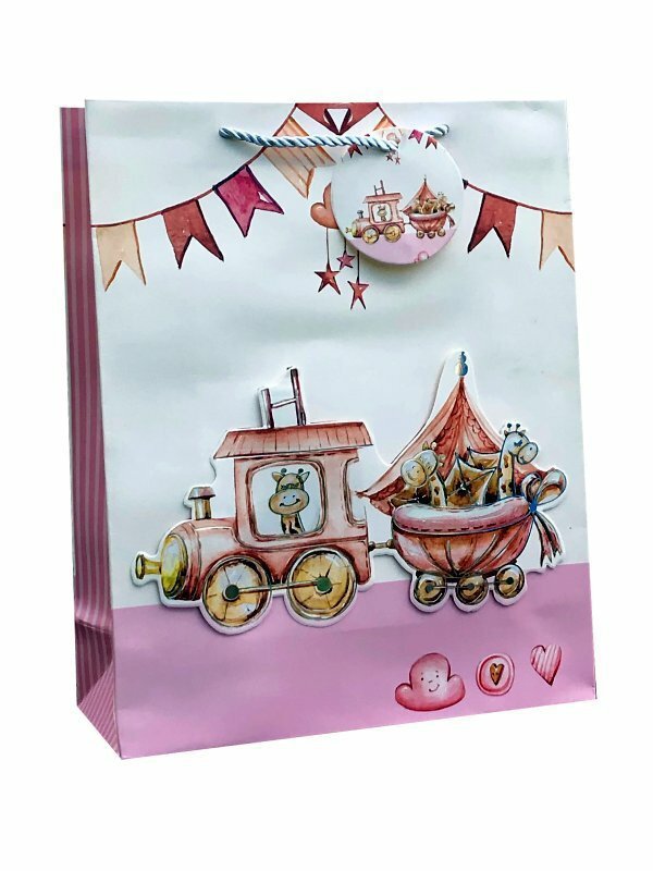 Torebka prezentowa Baby 391B 26x32x12cm mix cena za 1 szt
