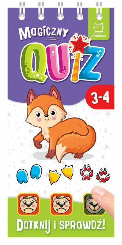 Magiczny quiz z liskiem. Dotknij i sprawdź. 3-4 lata