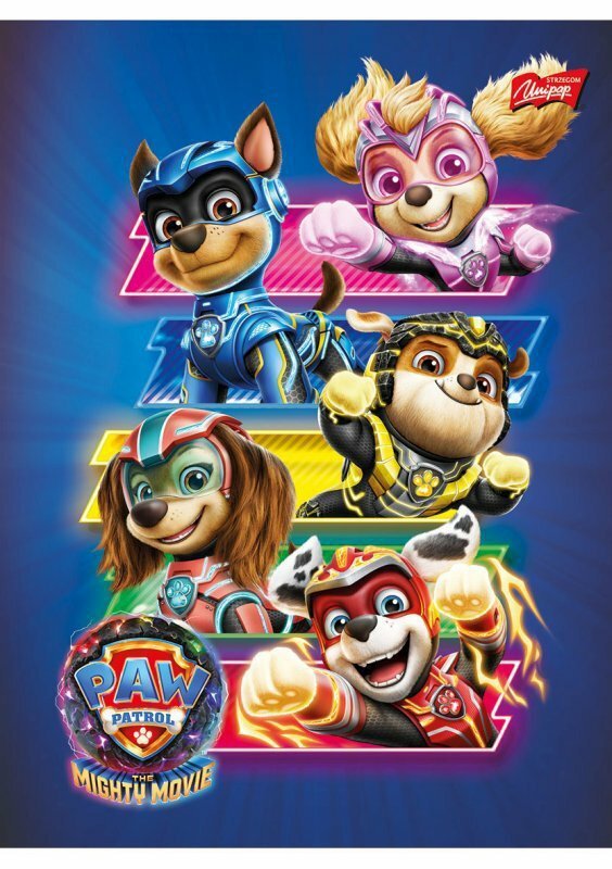 Zeszyt A5 16k kratka laminowany Psi Patrol PAW PATROL p15 mix cena za 1szt