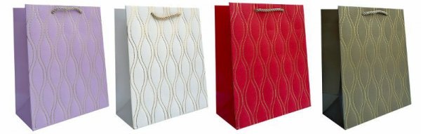 Torebka ozdobna prezentowa 4wz 18x23x10cm JP-RC 360C mix cena za 1 szt