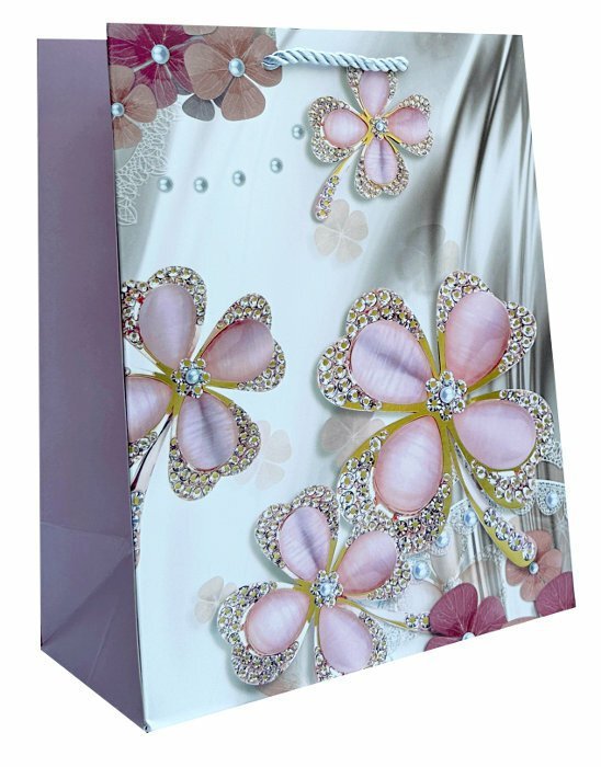 Torebka ozdobna prezentowa 4wz 30x41,5x12cm JP 615A mix cena za 1 szt