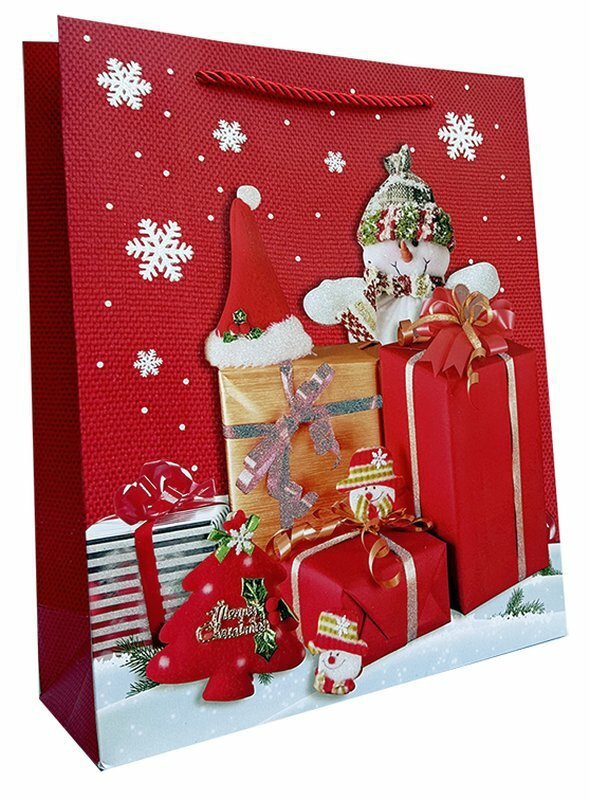 Torebka ozdobna prezentowa 4wz 26x32x12cm JP 954B mix cena za 1 szt