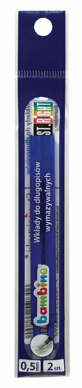Wkłady do długopisów wymazywalnych 2szt Bambino p24, cena za 1 szt