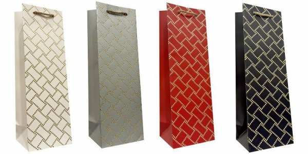 Torebka ozdobna prezentowa JP931D 12x35x9cm mix cena za 1 szt
