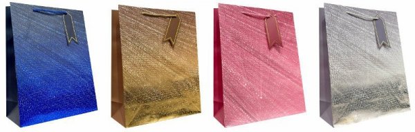 Torebka ozdobna prezentowa JP3047A 30x41,5x12cm mix cena za 1 szt