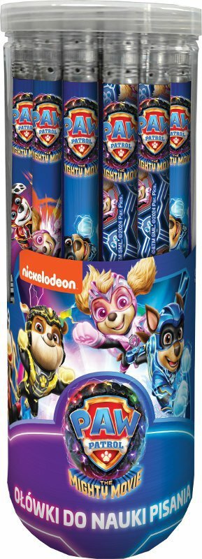 Ołówek trójkątny Jumbo do nauki pisania z gumką HB Psi Patrol PAW PATROL p24 mix cena za 1 szt