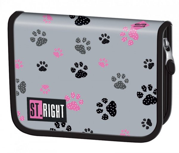 PROMO Piórnik dwuklapkowy bez wyposażenia STRIGHT PC-03 PAWS