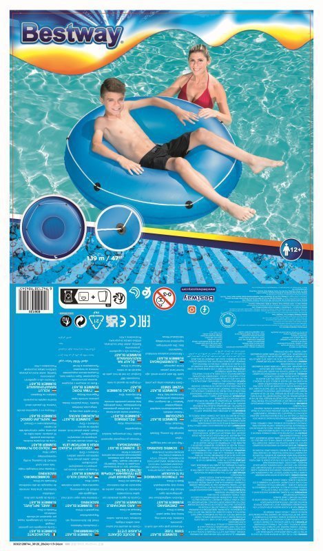Kółko dmuchane z linką 106x106x27cm 36120 BESTWAY mix cena za 1 szt