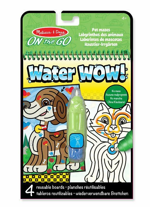 PROMO MELISSA Kolorowanka wodna Water Wow! Zwierzęce labirynty 19484