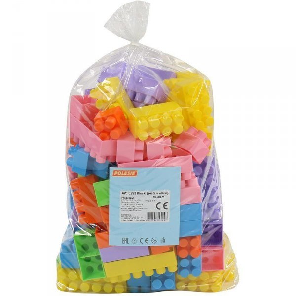 Polesie 0293 Klocki 96el. w worku mix