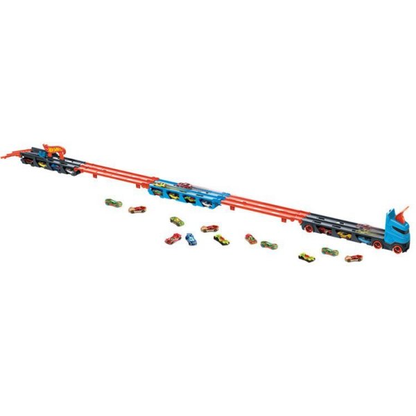Hot Wheels CITY Wyścigowy transporter 2w1 GVG37 p2 MATTEL