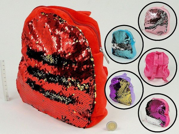 PROMO Plecak magiczne cekiny 20x24x6cm 213432 mix cena za 1 szt