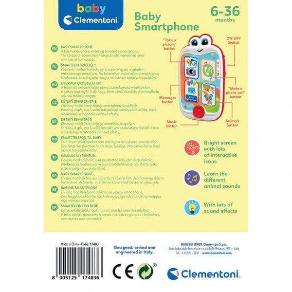 Clementoni Smartfon dziecięcy 17483 p6