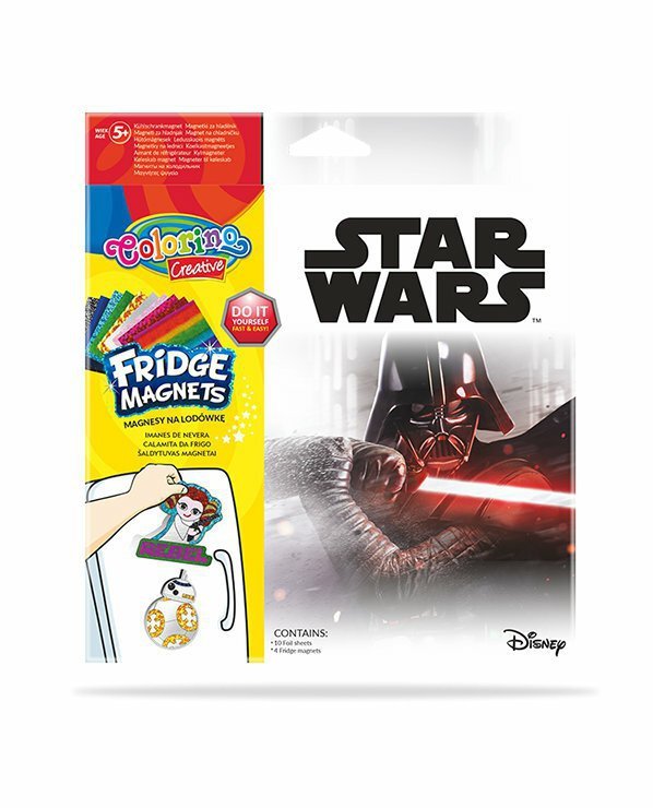 Magnes na lodówkę 6 wzorów Star Wars 89526 Colorino Creative mix p12
