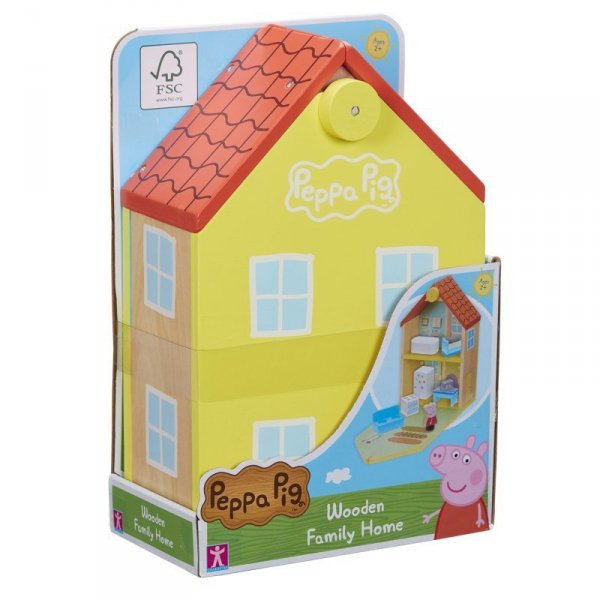 PROMO Peppa Pig - Drewniany domek rodzinny Świnka Peppa 07213
