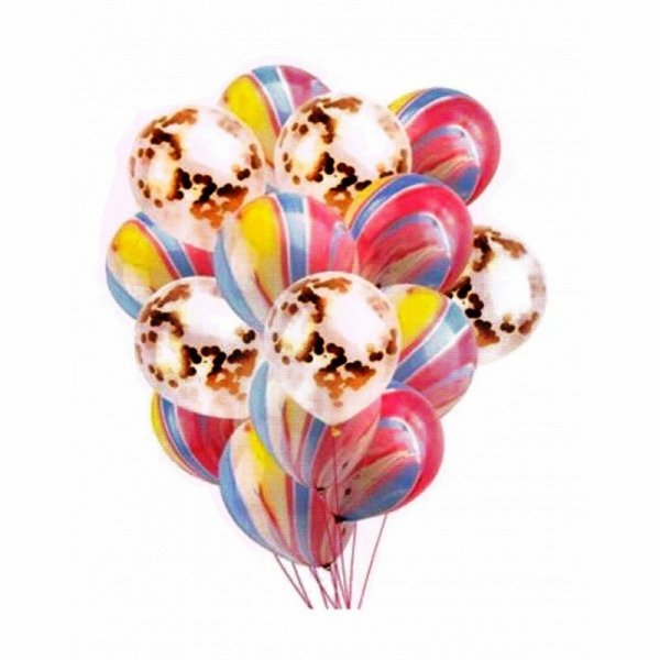 Balony 15szt lateksowe.BCS-600 cukierkowe