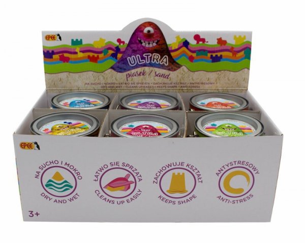 EPEE Ultra Piasek - puszka 200g + 5 foremek 12 wzorów 04253 p12 mix cena za 1 szt