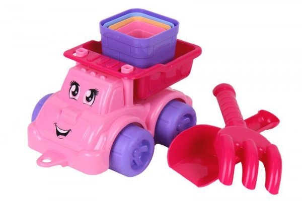 Auto wywrotka z akcesoriami do piasku TechnoK 7051 p14 mix cena za 1 szt