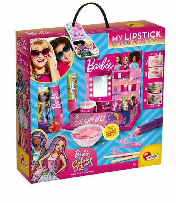 PROMO Pomadka zmieniająca kolor 3D Barbie 88638 LISCIANI