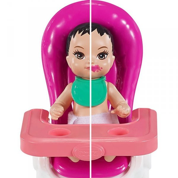 PROMO Barbie Lalka Skipper Miniurodziny krzesełko GRP40 MATTEL