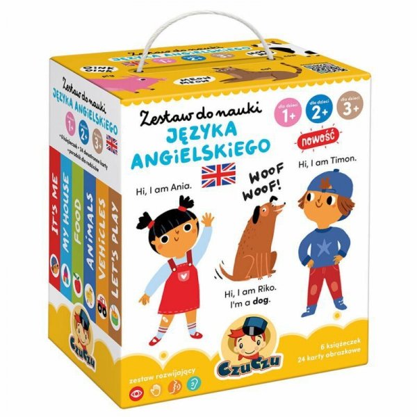 CzuCzu Zestaw do nauki języka angielskiego dla dzieci 1,2,3+