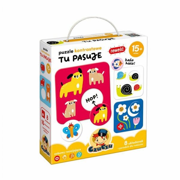 CzuCzu Puzzle kontrastowe Tu pasuje