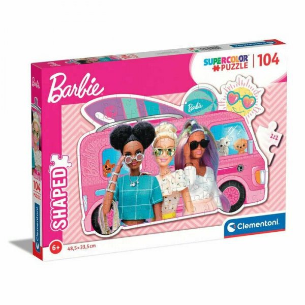 PROMO Clementoni Puzzle 104el shaped Barbie 27162