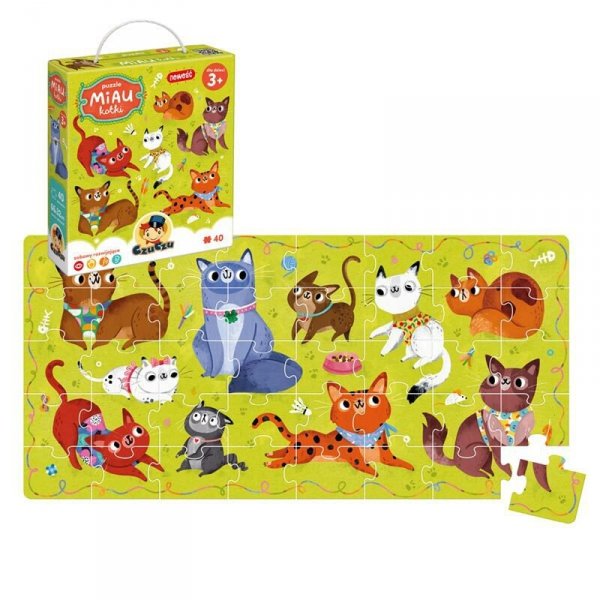 CzuCzu Puzzle 40el Miau Kotki
