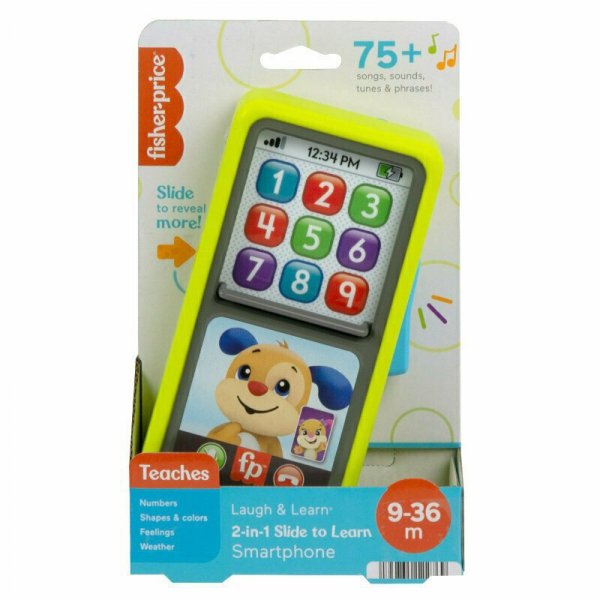 Fisher-Price Smartfonik 2w1 Przesuwaj i ucz się telefon HNL43 MATTEL